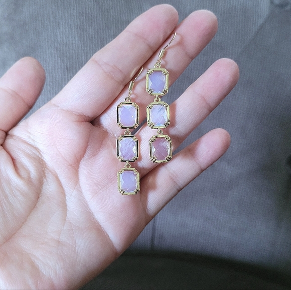 La Meno Rectangle Trio3️⃣ Drop Earrings - Picture 12 of 16